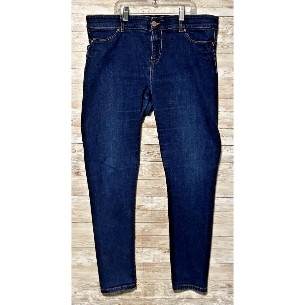 Juicy Couture Seamless Skinny Jeans Womens 14 Blue Pockets Button Zip Vintage